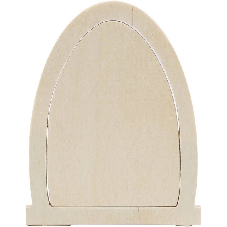 D&oslash;r med h&aelig;ngsler, H: 13 cm, B: 10 cm, 1 stk.