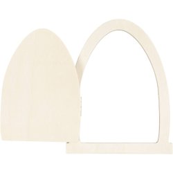 D&oslash;r med h&aelig;ngsler, H: 13 cm, B: 10 cm, 1 stk.