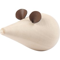 Mus, L: 10 cm, diam. 5,5 cm, 1 stk.