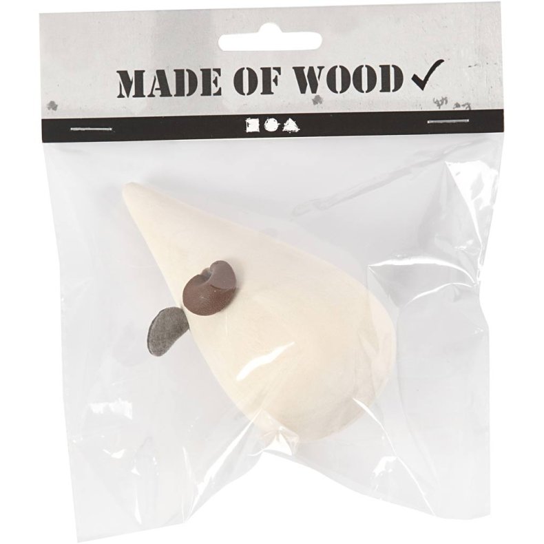 Mus, L: 10 cm, diam. 5,5 cm, 1 stk.