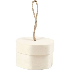 Æske ophæng, H: 3 cm, diam. 4,5 cm, 3 stk./ 1 pk.