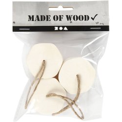 &AElig;ske oph&aelig;ng, H: 3 cm, diam. 4,5 cm, 3 stk./ 1 pk.