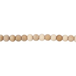 Tr&aelig;perle, diam. 5 mm, hulstr. 1,5 mm, 100 stk./ 1 pk.