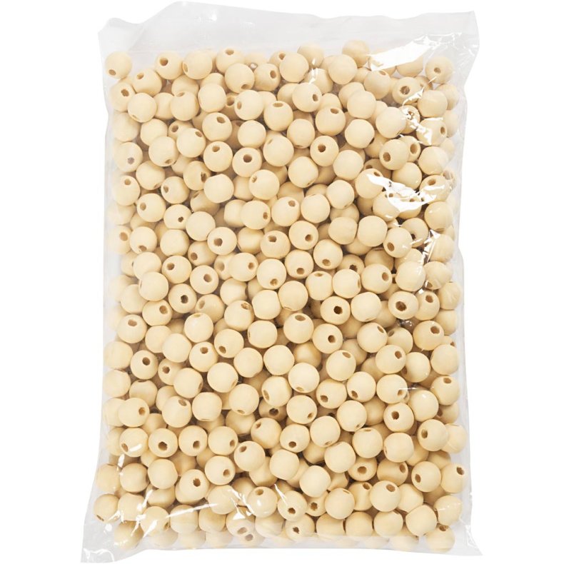 Tr&aelig;perle, diam. 15 mm, hulstr. 3 mm, 500 stk./ 1 pk.