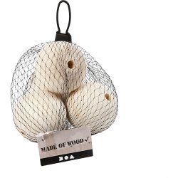 Tr&aelig;perle, diam. 50 mm, hulstr. 8 mm, 4 stk./ 1 pk.