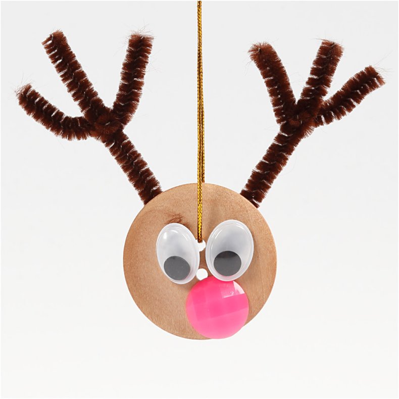 Tr&aelig;knapper, diam. 35 mm, hulstr. 2 mm, 4 huller, 10 stk./ 1 pk.