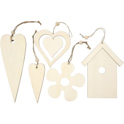 Tr&aelig;oph&aelig;ng, str. 6,5-21,5 cm, tykkelse 5 mm, 100 stk./ 1 pk.