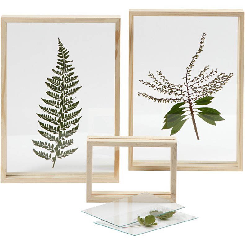 Dobbeltramme, D: 4 cm, str. 16x11 cm, 1 stk.