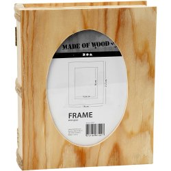 Bog&aelig;ske, str. 21,7x18 cm, hulstr. 16x10,8 cm, tykkelse 5,6 cm, 1 stk.