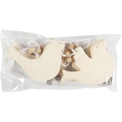 Fredsdue, str. 7,5x9,5 cm, tykkelse 4 mm, 10 stk./ 1 pk.