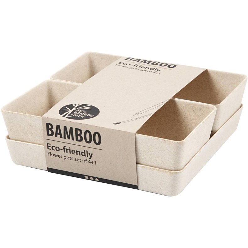 Urtepotter, H: 8 cm, D: 19,5 cm, B: 19,5 cm, 1 s&aelig;t