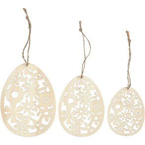 Ophæng, H: 8+10+12 cm, B: 6+7,5+9 cm, tykkelse 3 mm, 3 stk./ 1 pk.