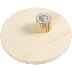 Lysestage, H: 4 cm, diam. 16 cm, 1 stk.