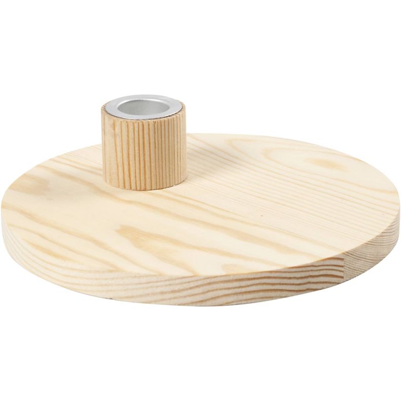 Lysestage, H: 4 cm, diam. 16 cm, 1 stk.