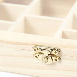 &AElig;ske med glasl&aring;g, str. 15,5x20,5x3,5 cm, hulstr. 4,3x6,6 cm, 1 stk.