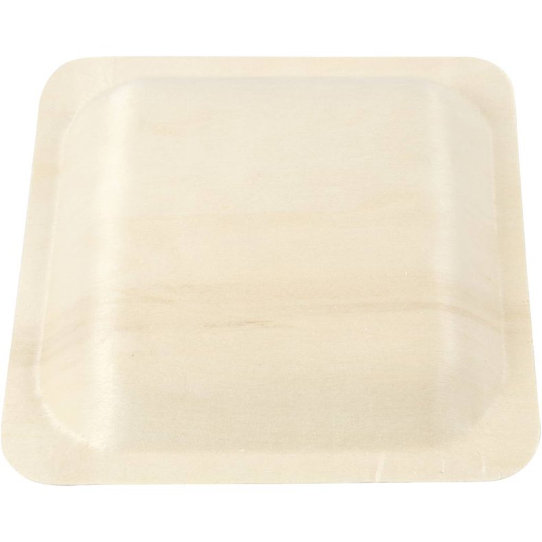 Tallerken, H: 2 cm, str. 14x14 cm, 12 stk./ 1 pk.