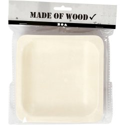 Tallerken, H: 2 cm, str. 14x14 cm, 12 stk./ 1 pk.