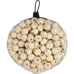 Tr&aelig;perle, diam. 20 mm, hulstr. 4 mm, 200 stk./ 1 pk.