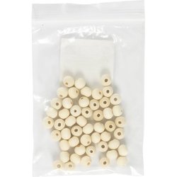 Tr&aelig;perler, diam. 8, hulstr. 2 mm, 100 stk./ 1 pk.