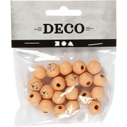 Hoved, diam. 12 mm, lys pudder, 20 stk./ 1 pk.