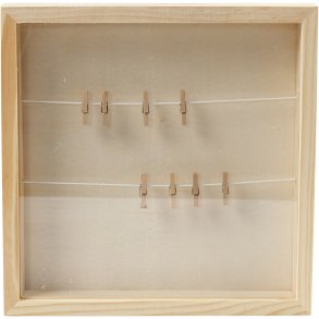 3D ramme, D: 35 mm, str. 23x23 cm, 1 stk.