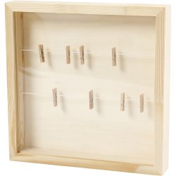 3D ramme, D: 35 mm, str. 23x23 cm, 1 stk.