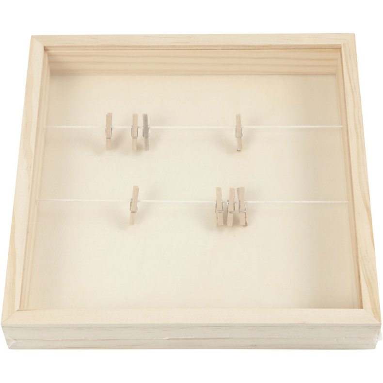 3D ramme, D: 35 mm, str. 23x23 cm, 1 stk.