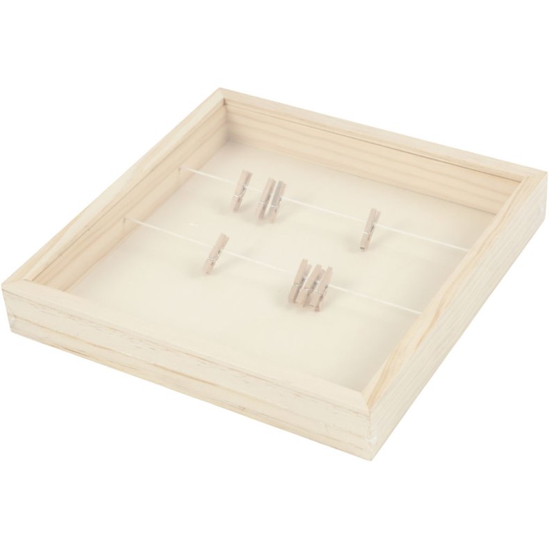 3D ramme, D: 35 mm, str. 23x23 cm, 1 stk.