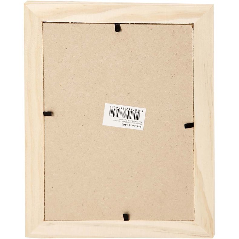 Ramme med glas, str. 21x16 cm, 1 stk.