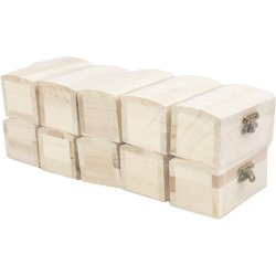 Skattekiste, D: 4,9 cm, L: 9 cm, B: 5,2 cm, 10 stk./ 1 pk.