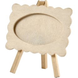 Ramme p&aring; staffeli, str. 13,2x11,5 cm, tykkelse 18 mm, 1 stk.