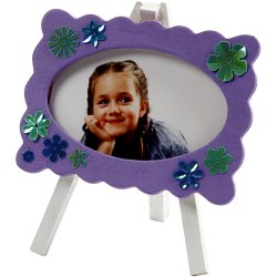 Ramme p&aring; staffeli, str. 13,2x11,5 cm, tykkelse 18 mm, 1 stk.