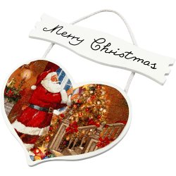 Hjerte med skilt, str. 28x19 cm, tykkelse 5 mm, 1 stk.