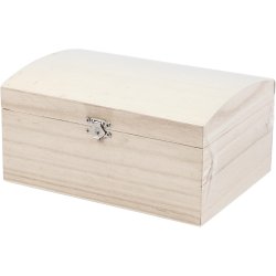 Skattekiste, str. 21,5x15,8x10,6 cm, 1 stk.