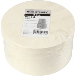 Rund sp&aring;n&aelig;ske, H: 5,4+6,5+7,3 cm, diam. 10+11+13 cm, 3 stk./ 1 s&aelig;t