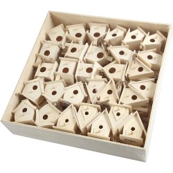 Fuglehuse, H: 7 cm, 6x10 stk./ 1 pk.