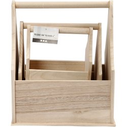 Flaskekasser, str. 24x17,5x28 cm, 3 stk./ 1 s&aelig;t