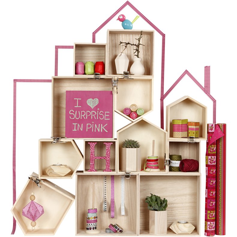 Bogkasser, kvadratiske, H: 15x15+21,5x21,5+28x28 cm, D: 12,5 cm, 3 stk./ 1 s&aelig;t