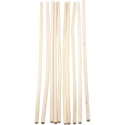 Rundstok, L: 30 cm, diam. 6 mm, 10 stk./ 1 pk.