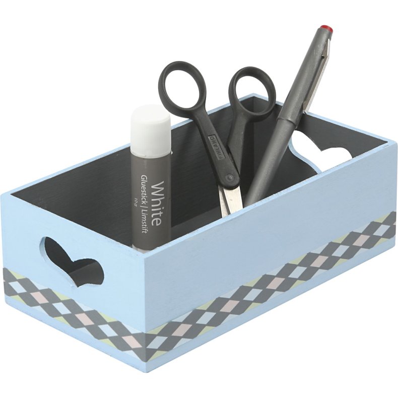 Kasser, H: 6,3+5,8+5,5 cm, L: 20,5+18+15,8 cm, B: 11,5+9,8+7,8 cm, 3 stk./ 1 s&aelig;t