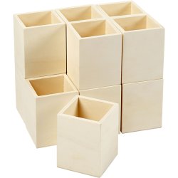 Blyantsholder, H: 9,5 cm, str. 7,5x7,5 cm, 1 stk.