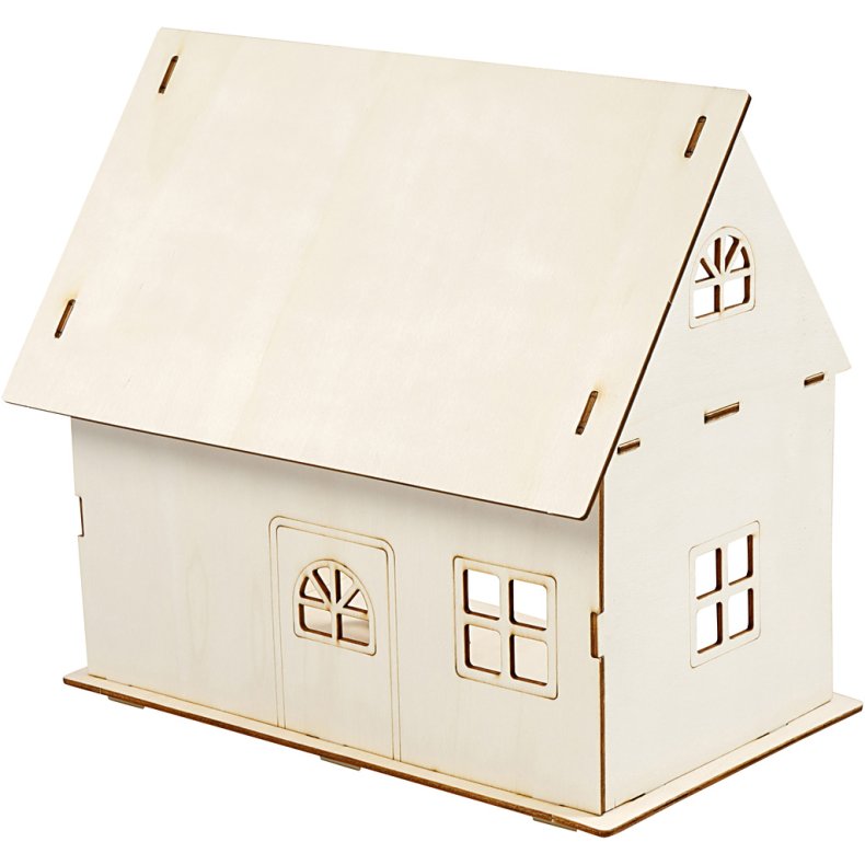Saml selv dukkehus, H: 25 cm, str. 18x27 cm, 1 stk.