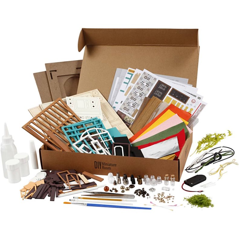 Miniaturerum, Kaffebar, H: 19 cm, L: 22,6 cm, B: 19,4 cm, 1 stk.