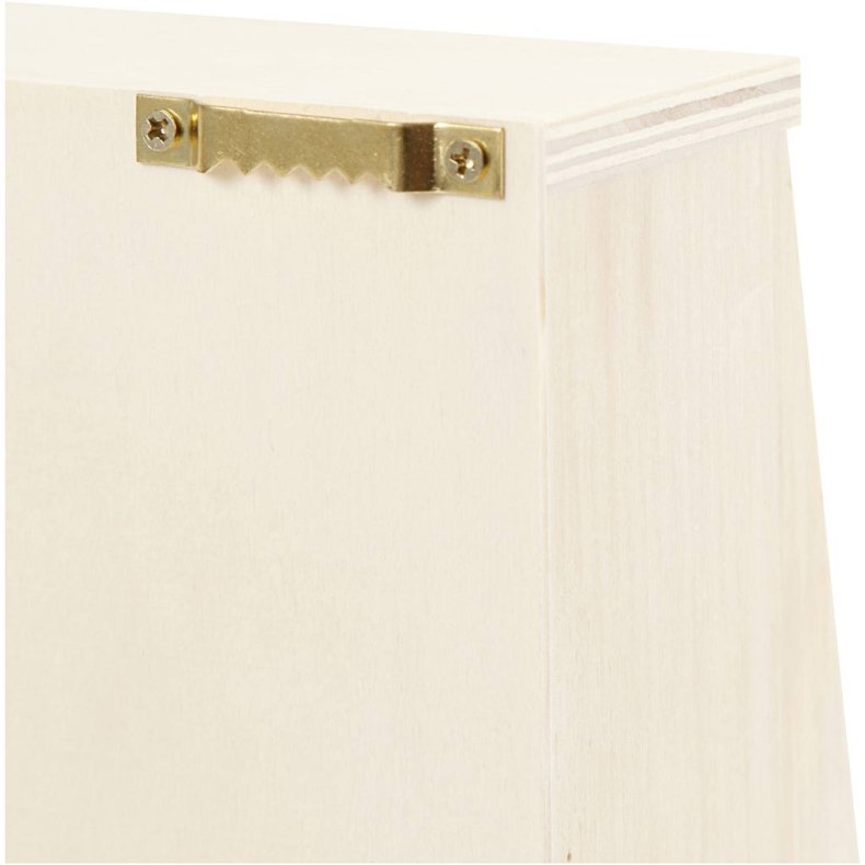 N&oslash;gleskab, H: 28,5 cm, D: 5-8 cm, B: 22 cm, 1 stk.