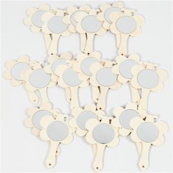 H&aring;ndspejle, H: 13,9 cm, B: 9 cm, 20 stk./ 1 pk.