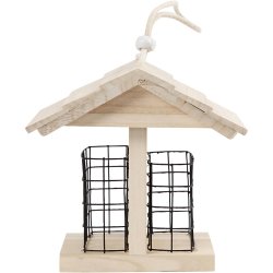 Fuglefoderhus, H: 17.5 cm, L: 11.6 cm, B: 13,5 cm, 1 stk.
