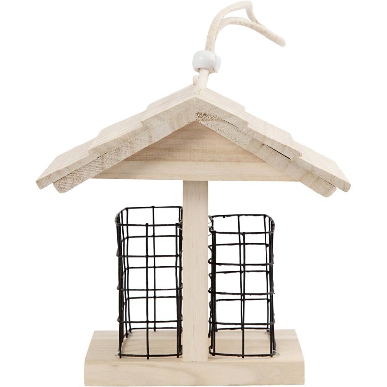 Fuglefoderhus, H: 17.5 cm, L: 11.6 cm, B: 13,5 cm, 1 stk.