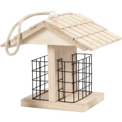 Fuglefoderhus, H: 17.5 cm, L: 11.6 cm, B: 13,5 cm, 1 stk.