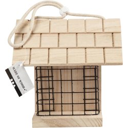 Fuglefoderhus, H: 17.5 cm, L: 11.6 cm, B: 13,5 cm, 1 stk.