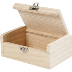 Smykke&aelig;ske, H: 4.5 cm, L: 11.5 cm, B: 7,5 cm, 1 stk.